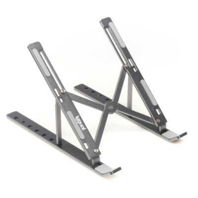iggual Soporte elevador plegable portatil 17" gris