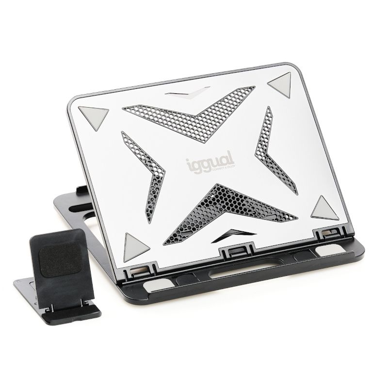 iggual Soporte ordenador portatil+mOvil RPSV17Pro