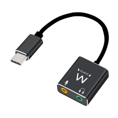 Ewent Cable adaptador de audio USB tipo C/ Jack