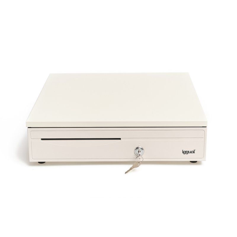 iggual CajOn portamonedas IRON-30W 42cm 5+5 blanco