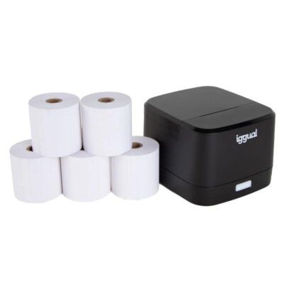 iggual Kit impresora tErmica TP EASY 58 + 5 rollos
