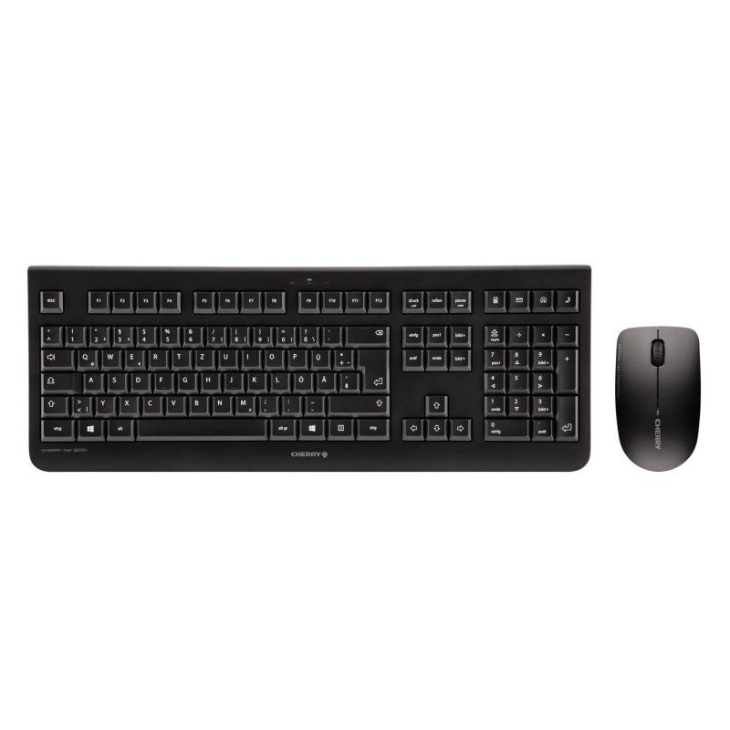 Cherry Teclado+RatOn Inalambrico InglEs DW3000 Neg