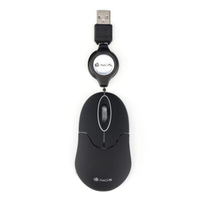 NGS RatOn Retractil SINBLACK 1000dpi Negro