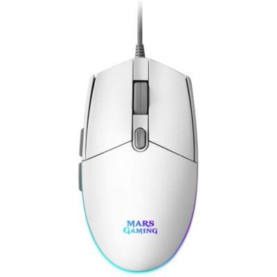 Mars Gaming RatOn MMG 3200dpi RGB FLOW Blanco