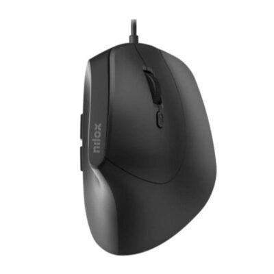 Nilox RatOn Vertical 3600 DPI, 6 botones, negro