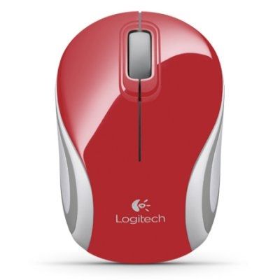 Logitech RatOn Mini M187 Inalambrico Rojo
