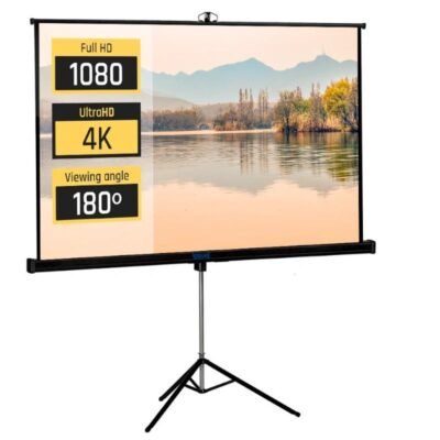 iggual Pantalla 112" 200x200 cm con tripode+bolsa