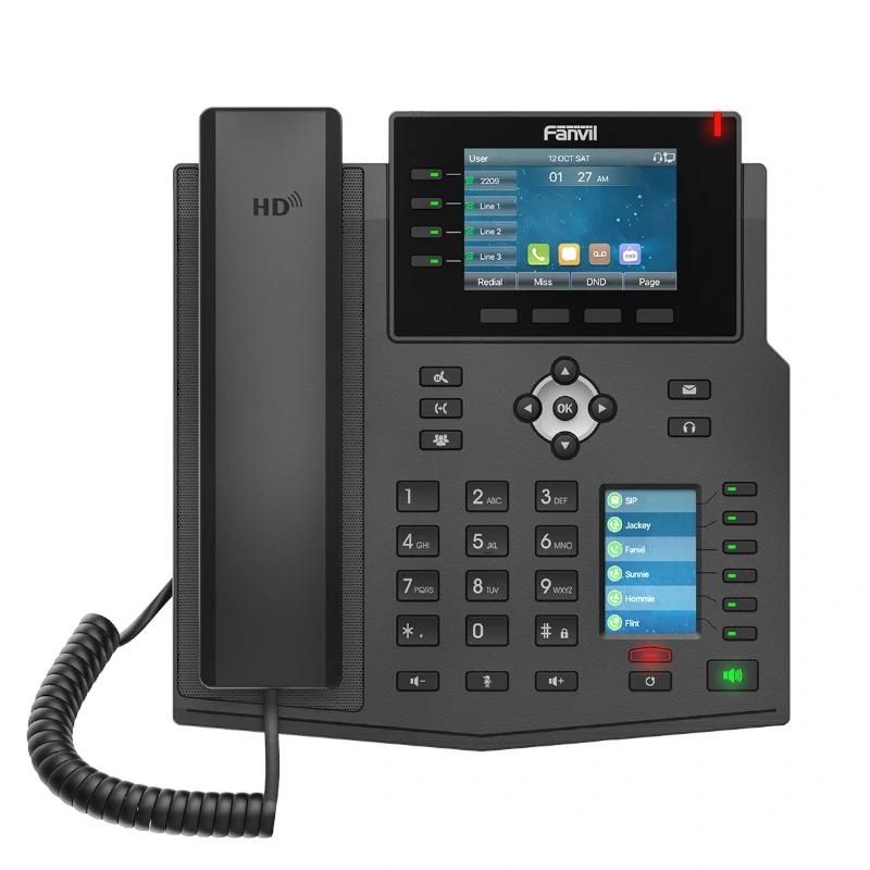 Fanvil X5U, 16 lineas SIP, 1 pantalla lateral